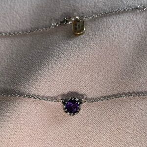 James Avery Amethyst Stone Necklace